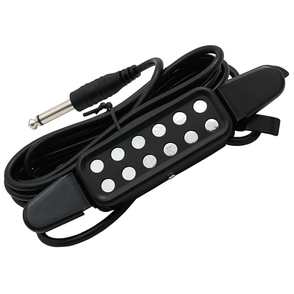 Pickup per Chitarra Folk Senza Foratura, Pickup per Chitarra Acustica Elettrica Leggero e Compatto, Adatto per Ukulele e Banjo, Accessorio per Strumenti