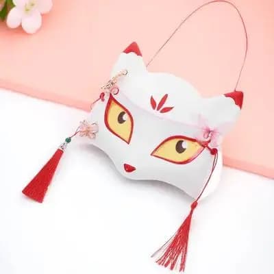 Plastic Coating Fox Mask, Halloween Costume Accessories, Adult Decorative Mask and Bedroom Furniture
