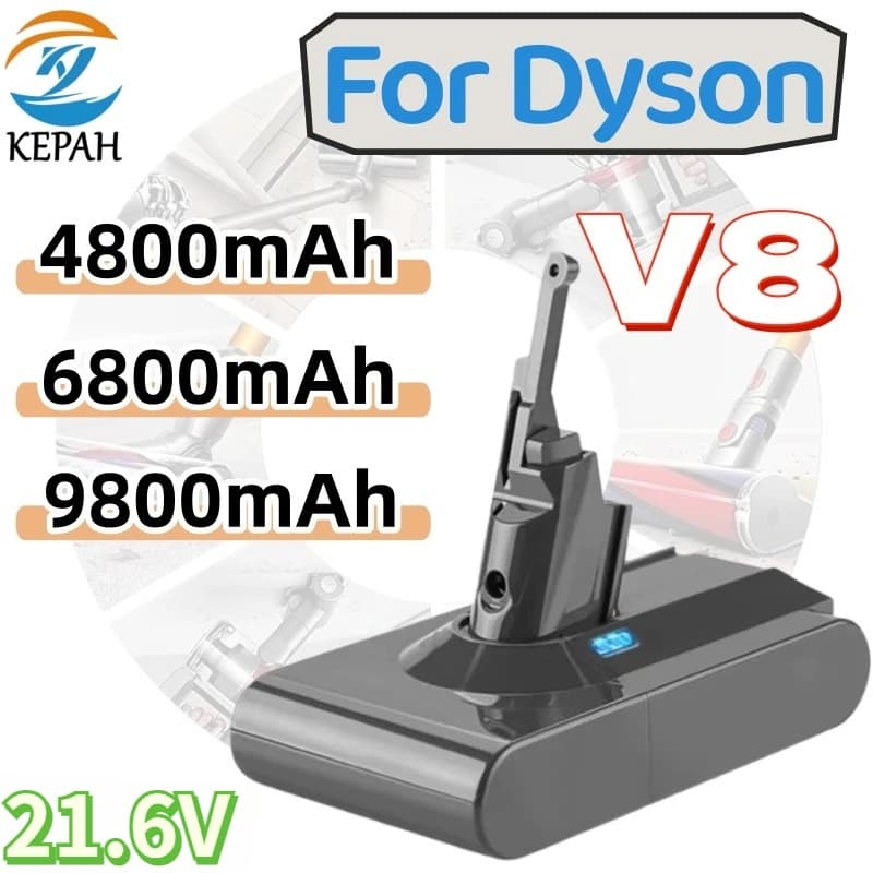 Per Dyson V8 12800mAh Batteria di ricambio per Dyson V8 Absolute V8 Animal SV10 Aspirapolvere portatile