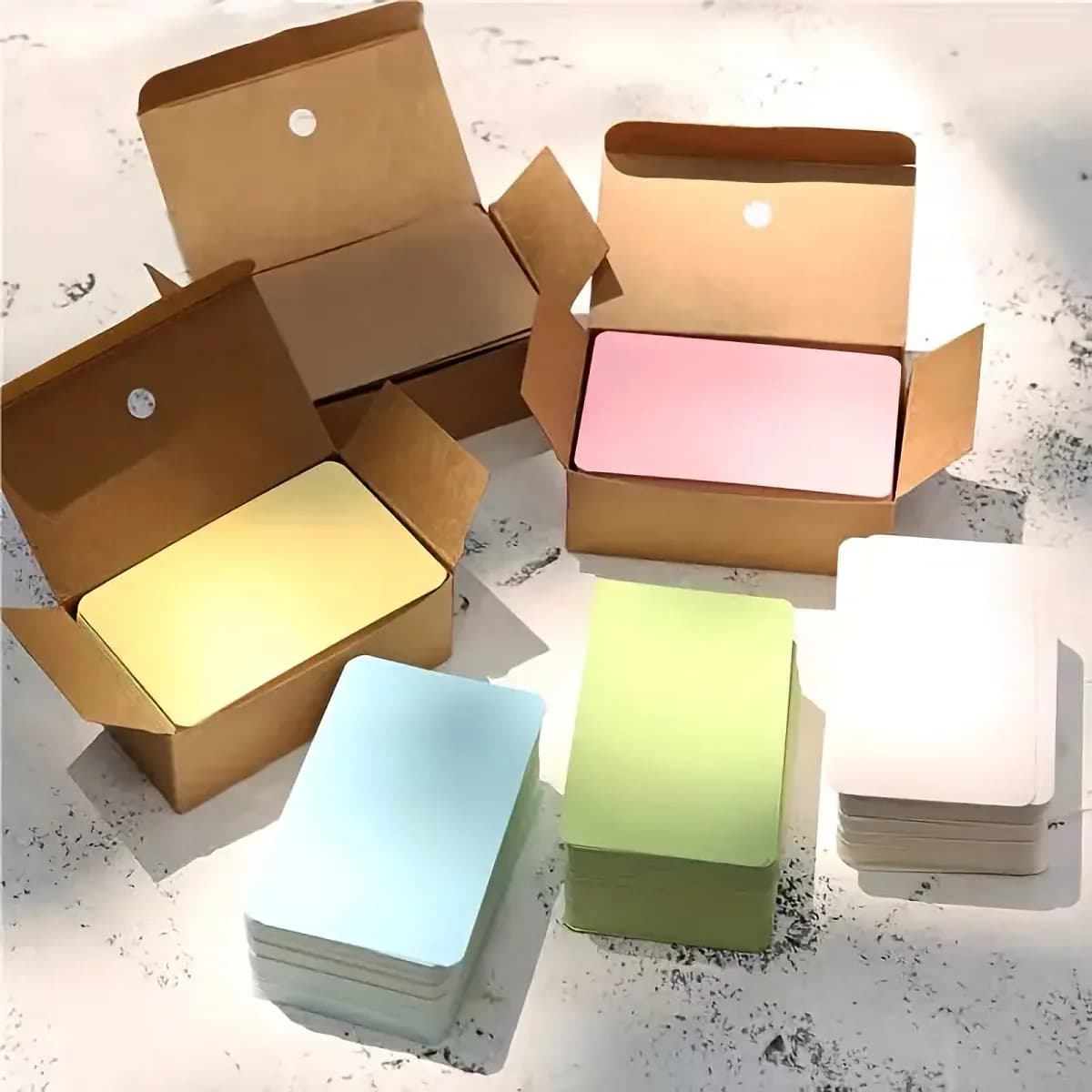 Confezione da 100 pezzi di carta fai-da-te per artigianato – Carta bianca di alta qualità per biglietti d'auguri, etichette regalo, appunti, giochi di tarocchi e inviti di nozze