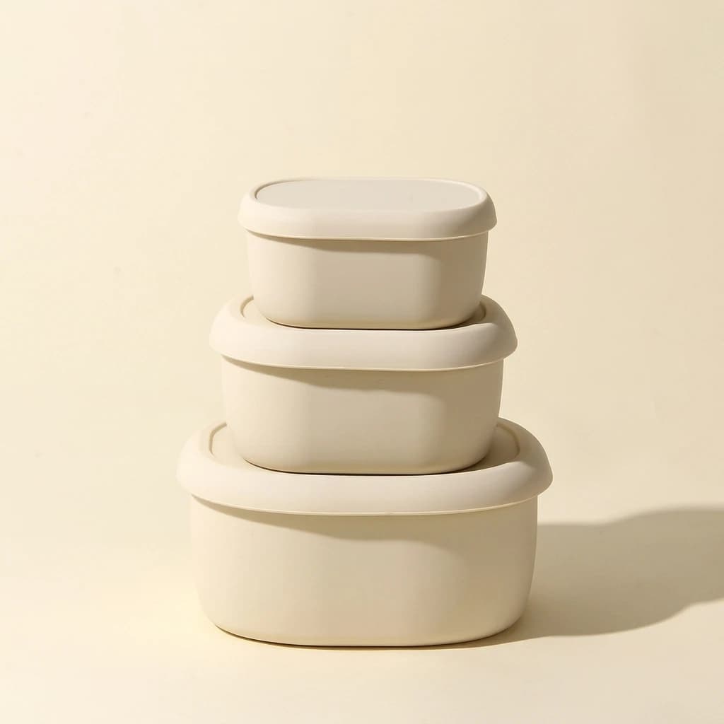 Contenitore per alimenti in silicone con coperchio, adatto al microonde, resistente al calore, bento box per la preparazione dei pasti