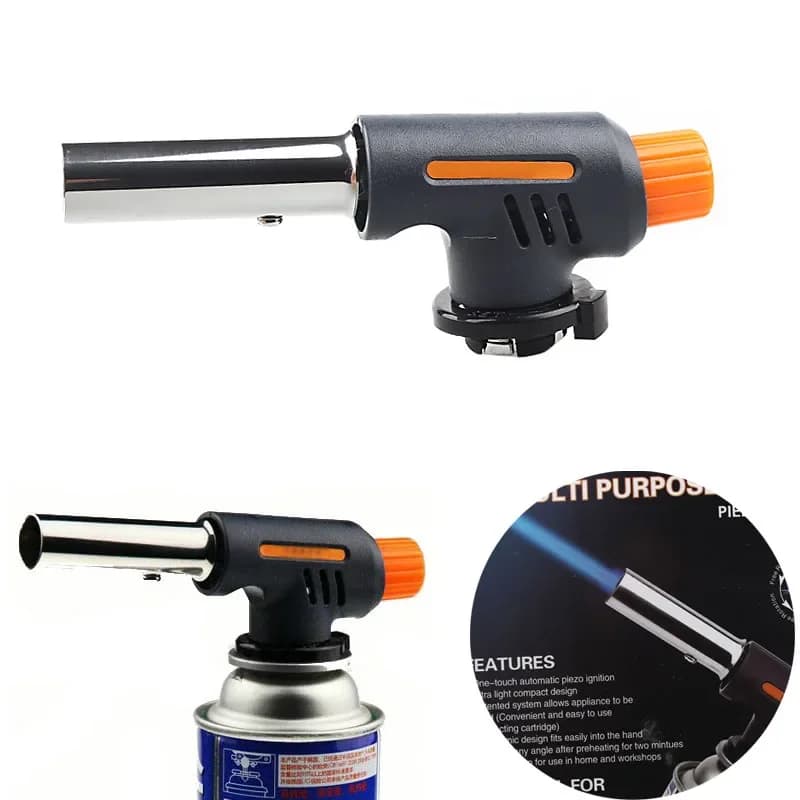 Torcia a gas Bruciatore butano Accensione campeggio esterno Cucina BBQ Saldatura Lanciafiamme Saldatura portatile Pistola termica Attrezzatura per saldatura