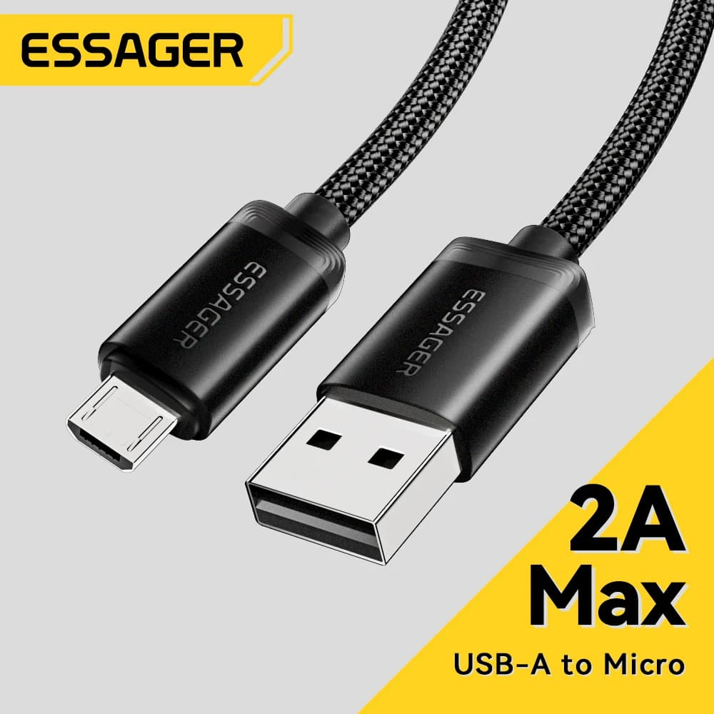 Essager cavo Micro USB cavo dati di ricarica rapida per Xiaomi Realme Huawei OPPO Samsung cavo di ricarica per telefono cellulare USB Micro Wire
