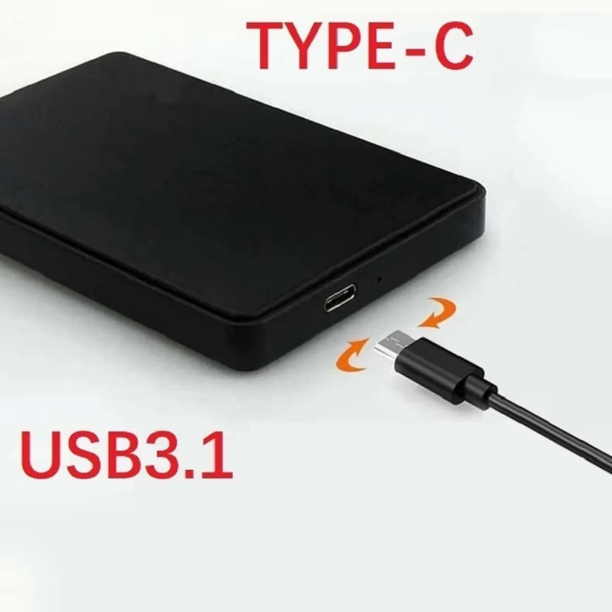 Case per HDD/SSD da 2.5 pollici, Adattatore SATA a USB 3.1/3.0, Box Esterno per Disco Rigido 6Gbps, Enclosure USB-C per HDD