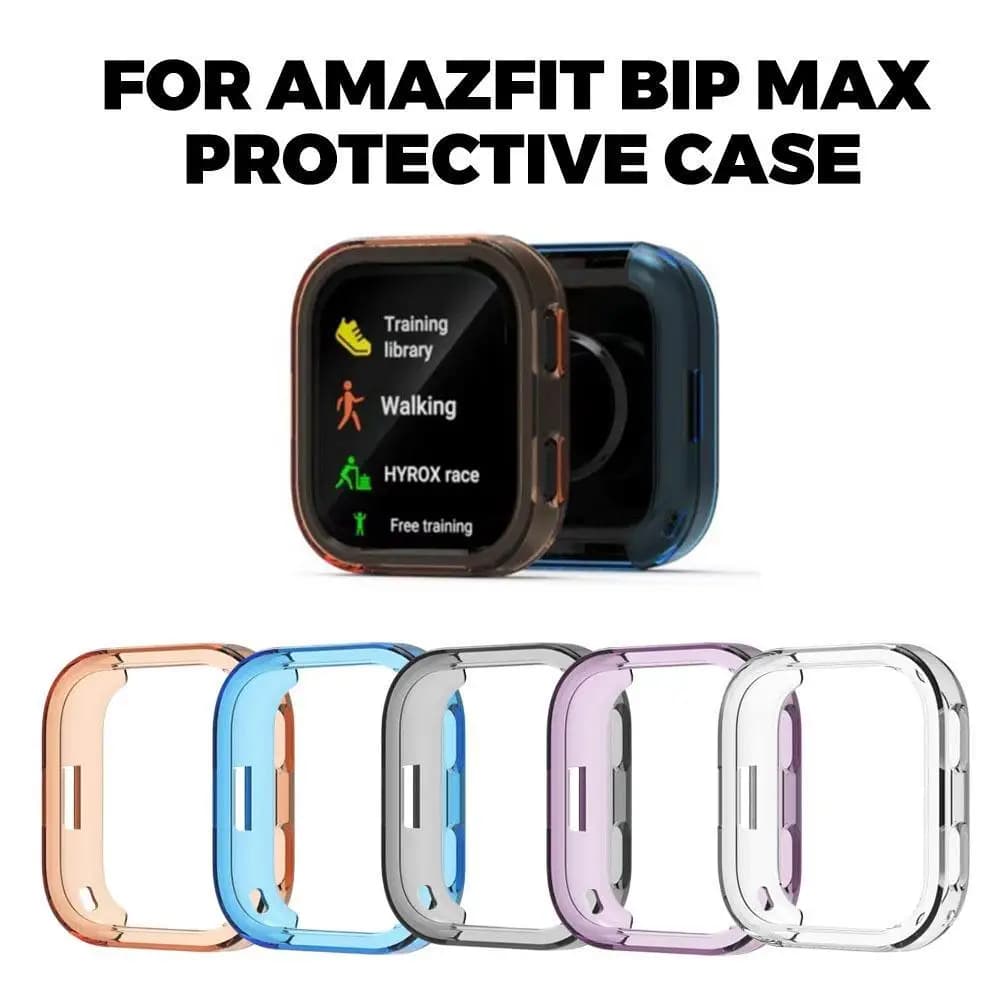 TPU Protective Case for Amazfit Bip Max Smart Watch Shockproof Cover Semi wrapped Shell Practical Sturdy Accessories New 2026