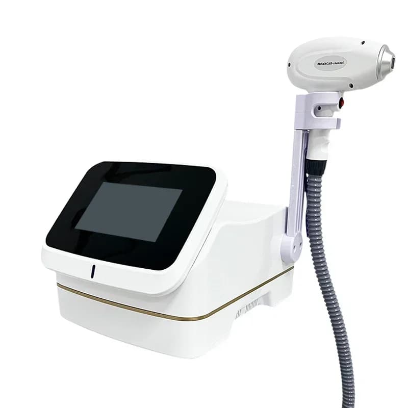 Mini Macchina Laser a Diodi 808nm per Rimozione Peli e Ringiovanimento Cutaneo Ice Platinum 4 Onde per Saloni di Bellezza Attrezzatura Professionale 4000W