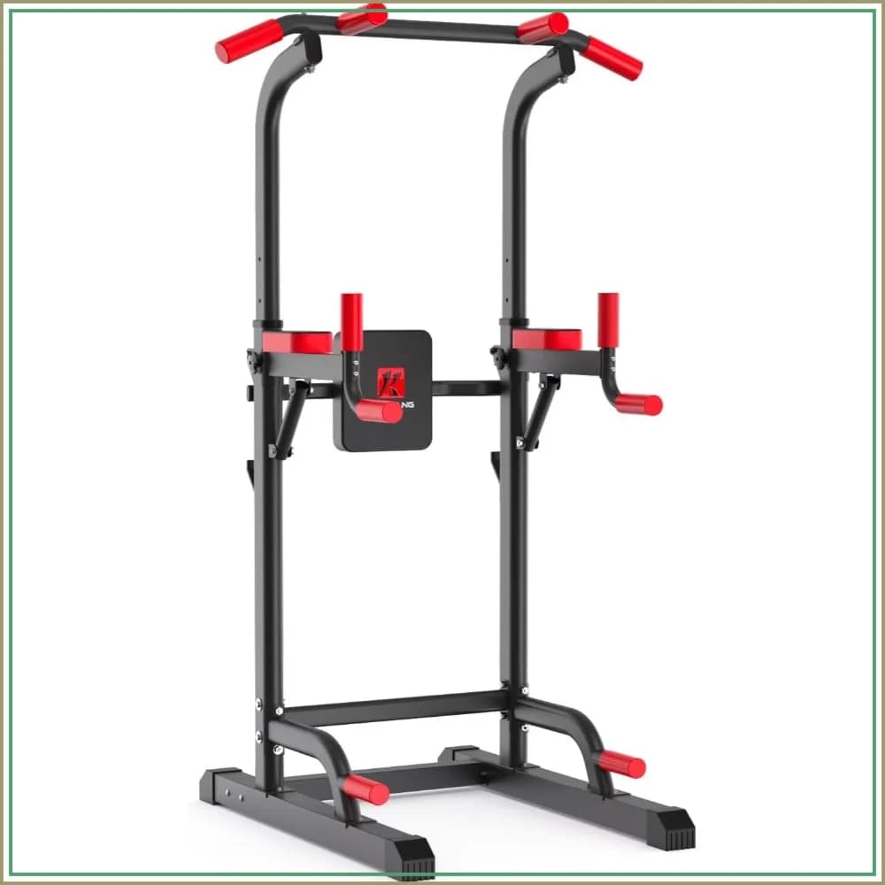 Power Tower Dip Station, Multi-Function Pull Up Bar for Home Gym, 450LBS Capacity, Muscle Building & Beginner Exercises