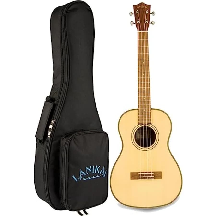 Ukulele a 4 Corde in Cromo SPSTB con Finitura Resistente e Tono Brillante per Esibizioni dal Vivo e Pratica