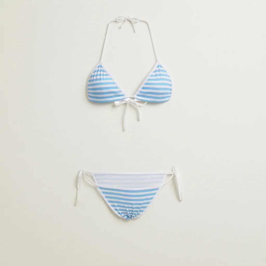 Lingerie Sexy Japanese Lolita Kawaii Striped Mini Bikini Set Cosplay Costumes Sweet Underwear