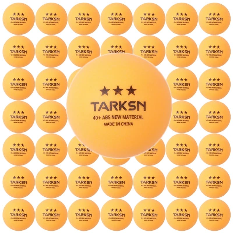 Palline da ping pong Tarksn 3 stelle 40+ Nuove palline da ping pong professionali in plastica ABS con buon rimbalzo per l'allenamento della competizione