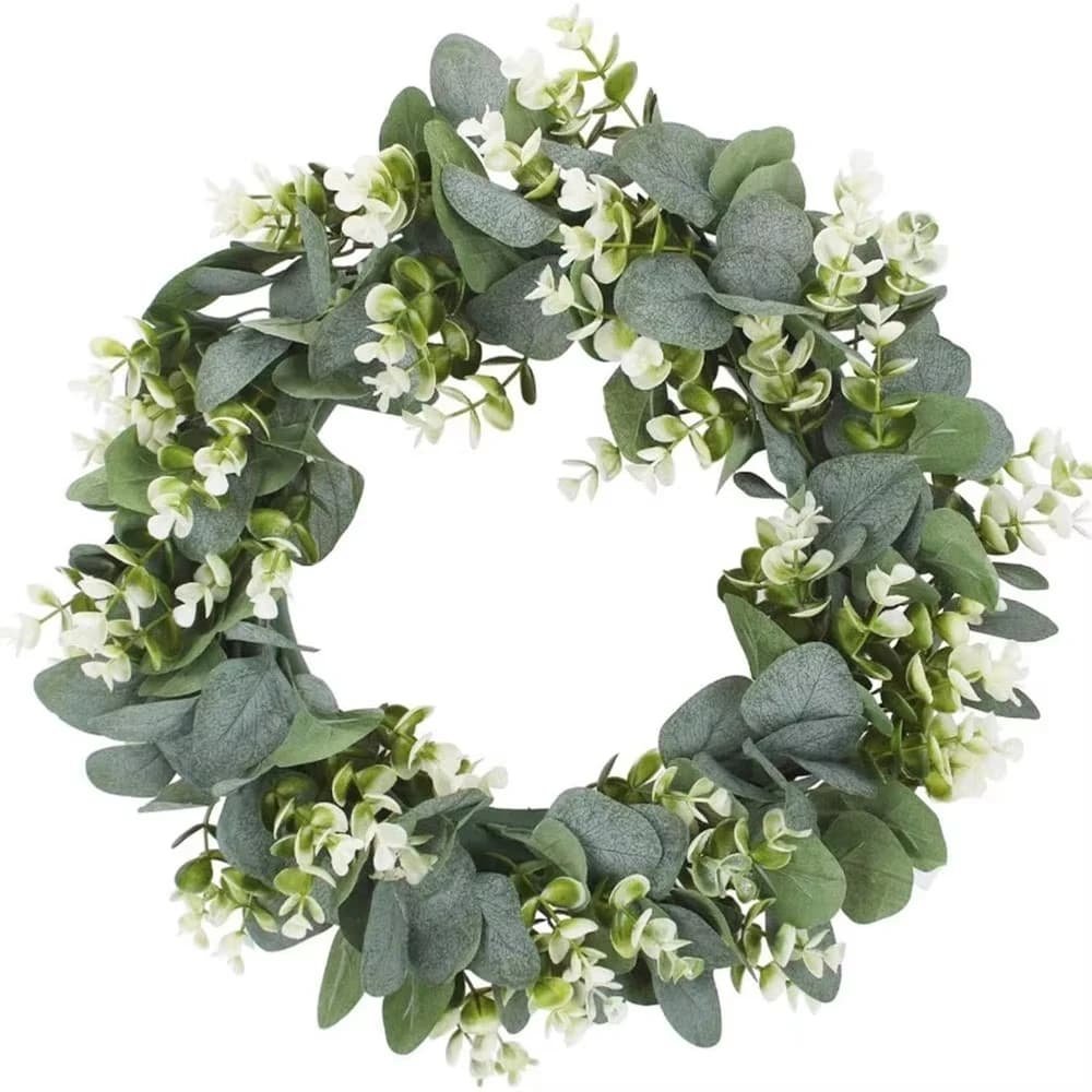 Pianta Artificiale Eucalipto per Festival, Giardino Esterno, Ghirlanda da Sposa, Forniture per Matrimoni, Decorazioni per la Casa, Regali Fai da Te, Sfondo Floreale per Pareti