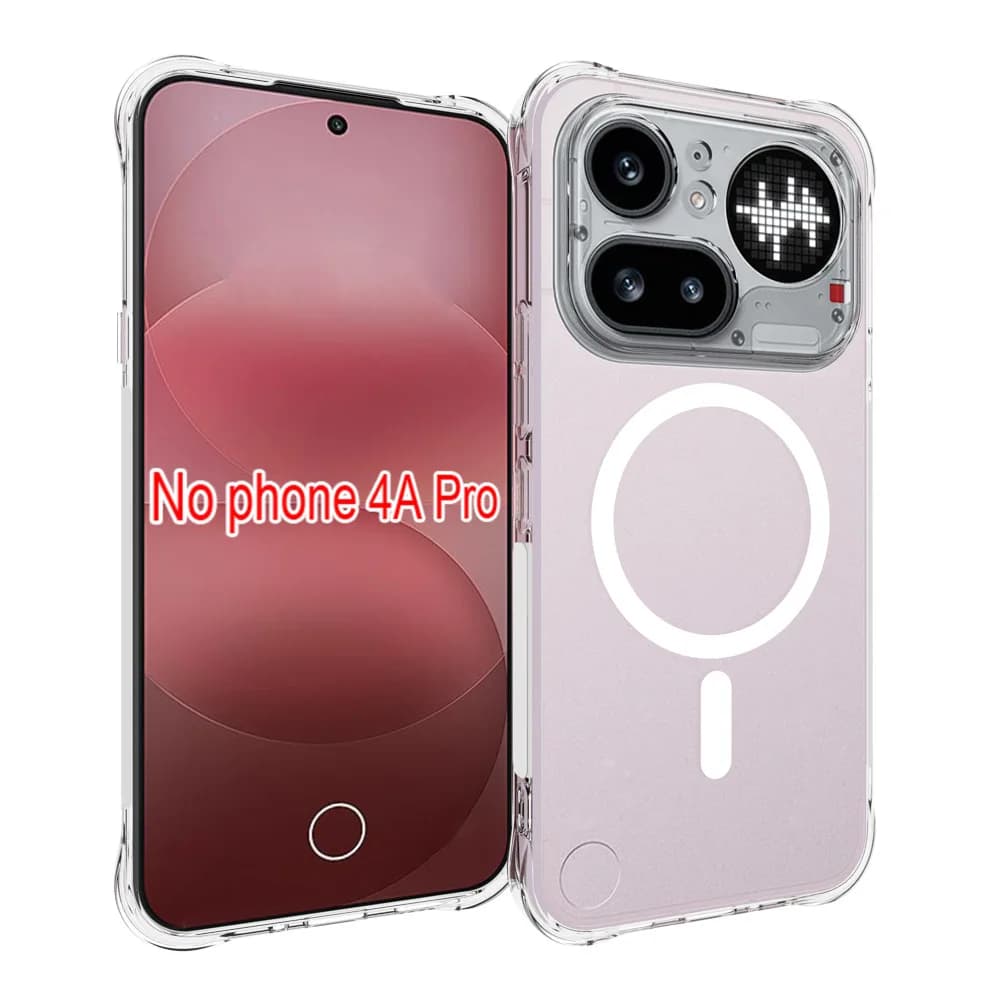 Custodia per Nothing Phone 4A Pro con MagSafe, antiurto, in silicone TPU morbido, cover posteriore per Nothing Phone 4A Pro 5G 2026