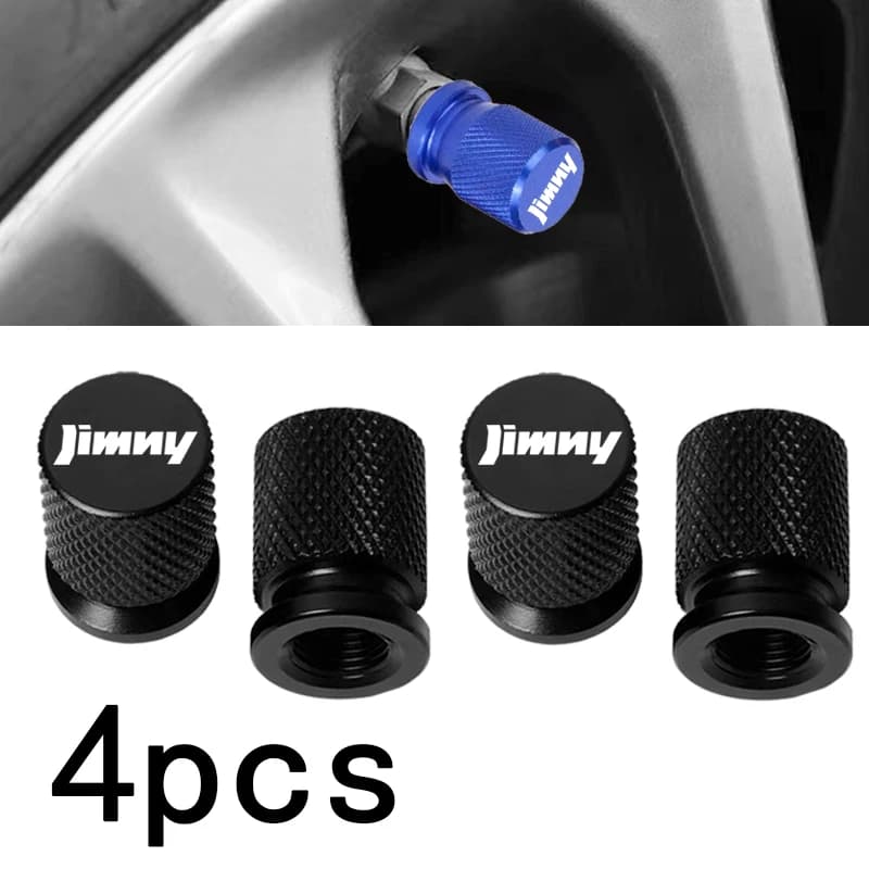 4PCS For Suzuki Jimny jb64 jb74 jb43 jb53 jb32 Auto Accessories Wheel Rubber Valve Pneumatic Coats Airdust Covers Waterproof