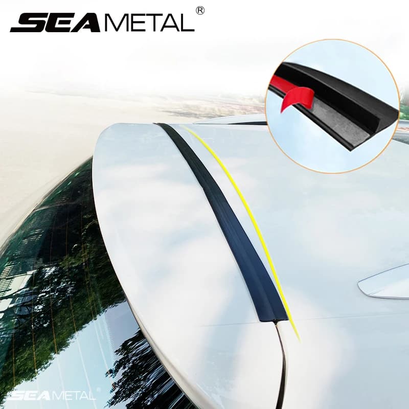 SEAMETAL Coperchio del bagagliaio dell'auto Striscia di tenuta Gap Striscia di tenuta del bagagliaio in gomma per berlina SUV Hatchback Antipolvere Striscia meteorologica automatica impermeabile