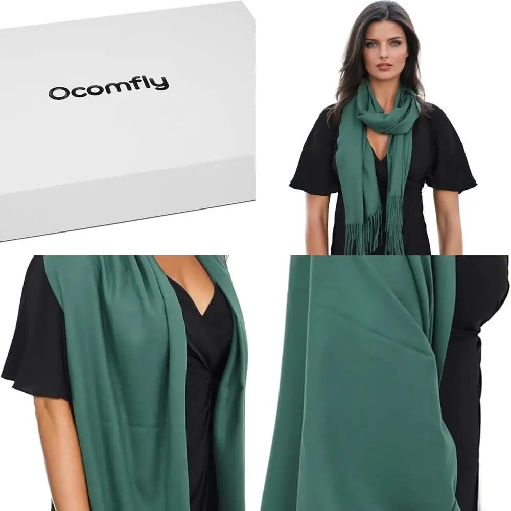 Scialle di lusso da donna in 100% cashmere - Involucri morbidi e caldi - Sciarpe premium in confezione regalo