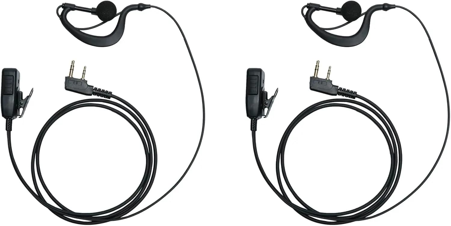 Walkie Talkie Earpiece with Mic Compatible with Baofeng UV-5R BF-F8HP BF888S UV82 Kenwood NX1200 NX1300 Retc RT15 RT21 RT22 RT68