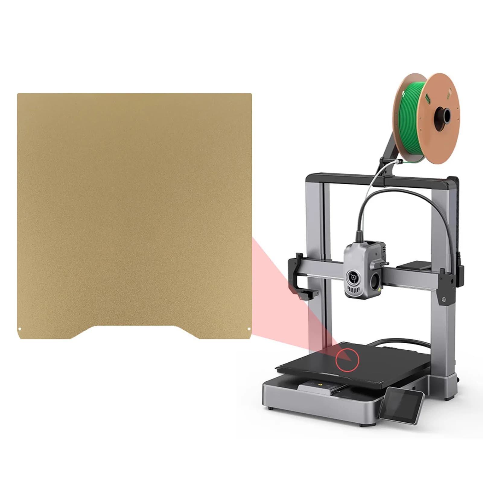 PEO PEI printing plate with strong adhesion 265x265mm, wear-resistant, reusable, flexible, easy to disassemble, PEO PEI sheet for 3D printer