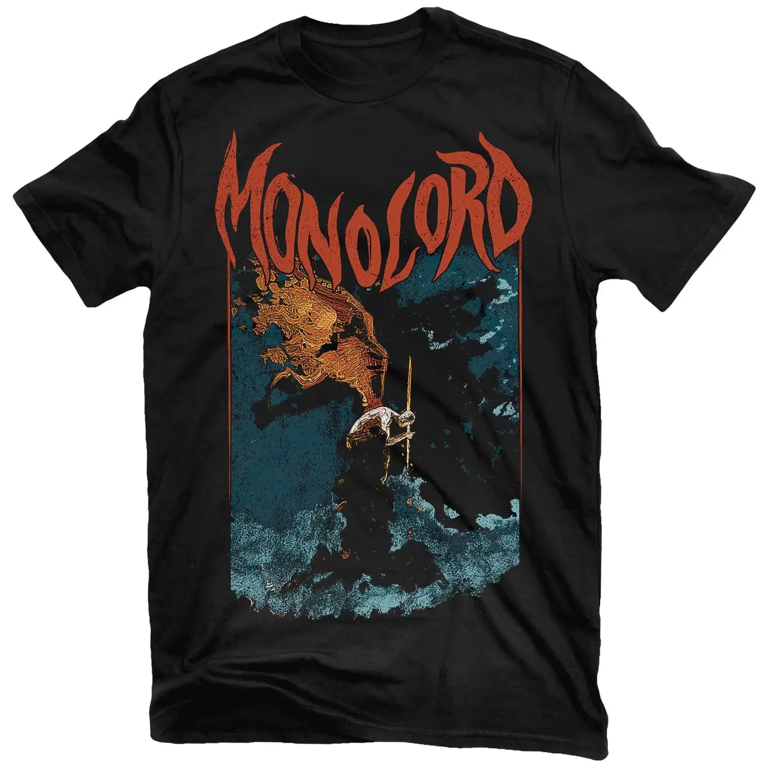 Monolord Neverending Band Graphic Tee T-shirt unisex casual con collo rotondo in cotone 100% Top estivo