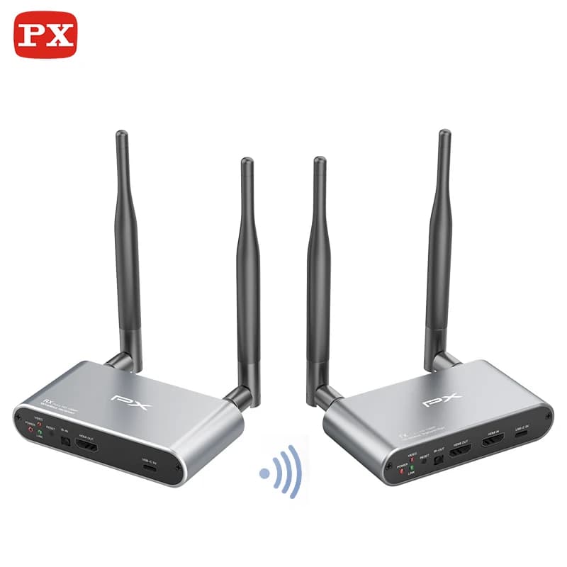PX 200M trasmettitore Wireless videoproiettore trasmettitore e ricevitore per fotocamera DSLR Laptop PC TV