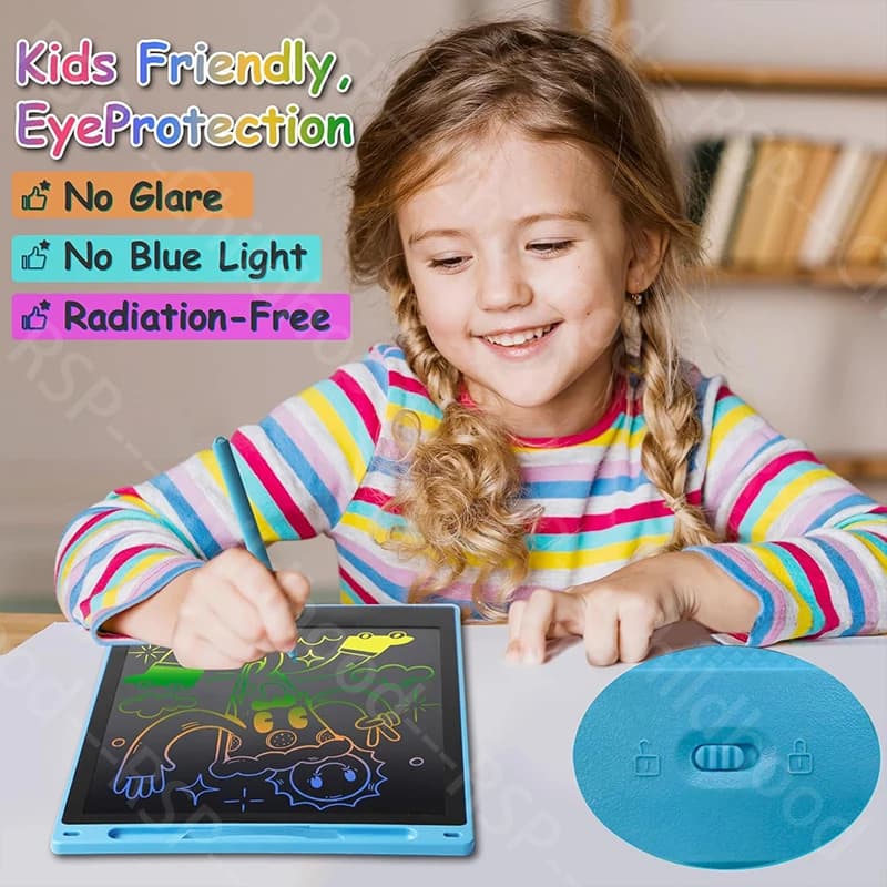 Tavoletta da scrittura LCD da 10/12 pollici Tavoletta da disegno digitale Tavolette per scrittura a mano Tavoletta elettronica portatile per bambini 3-8 anni Regali