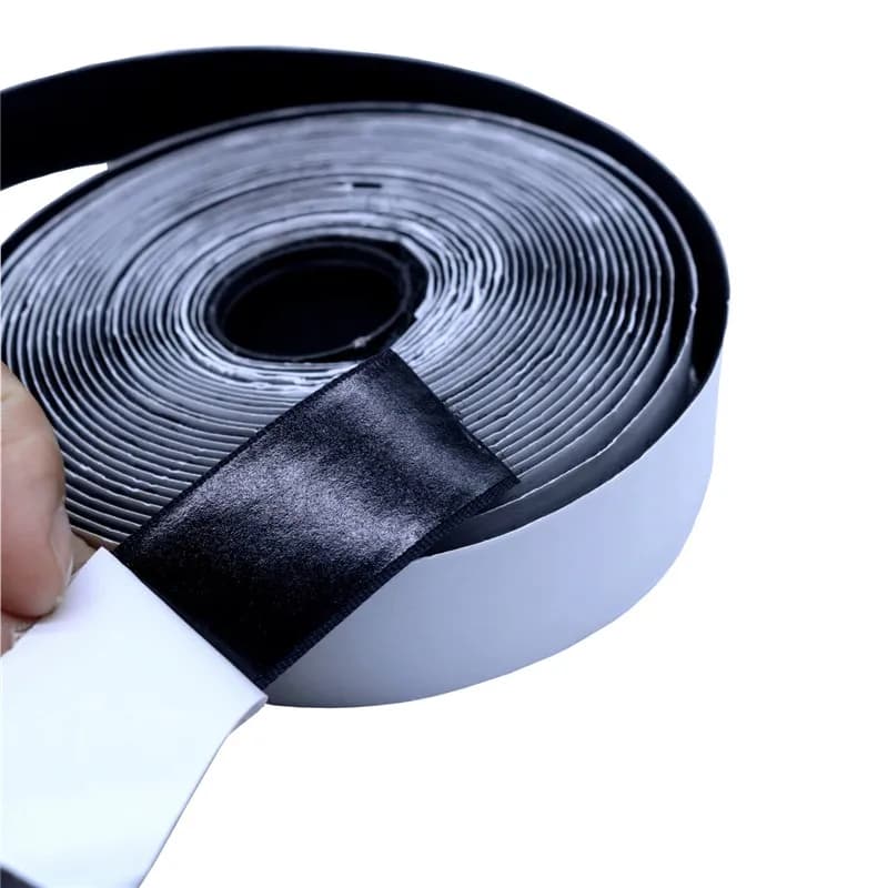 1 Yd/paio Velcro Nero Bianco con Colla Forte, Chiusure a Strappo Autoadesive, Nastro Adesivo in Nylon, Nastro Magico Adesivo