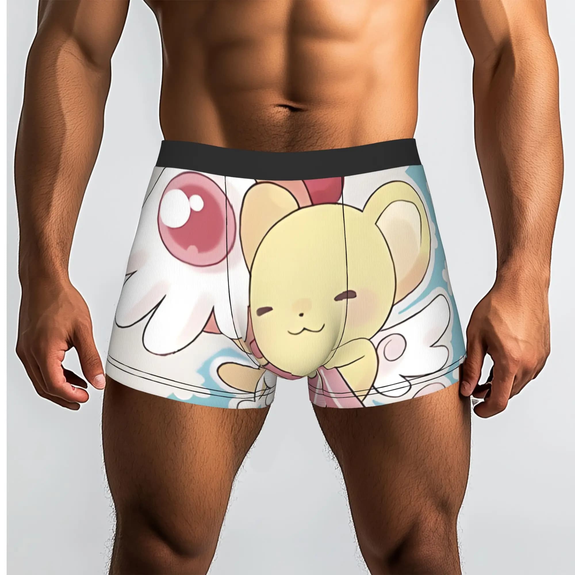 Cardcaptor Sakura Kero Bandai Cardcaptor Sakura Mutande traspiranti Mutande da uomo Pantaloncini stampati Boxer Briefs