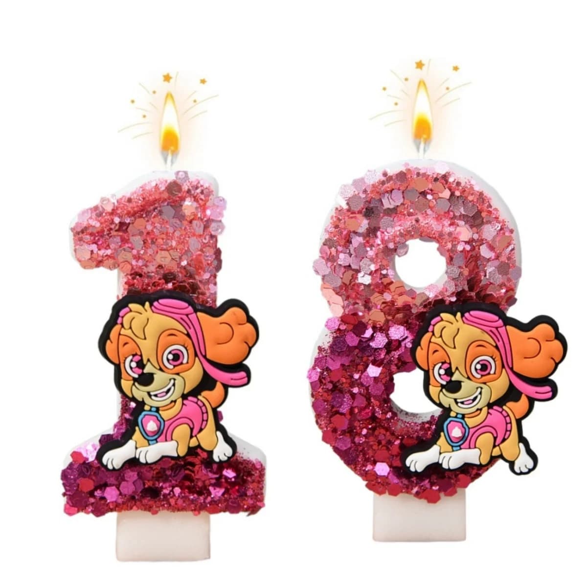New Disney birthday candles with numbers from 0 to 9, original digital candles for birthday cake shaped like a cute flying dog, party decoration