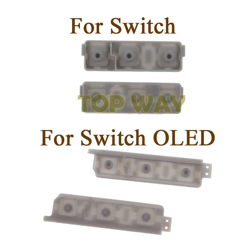 2 pezzi originale nuovo pulsante interruttore On/OFF sostituzione del pulsante in Silicone in gomma conduttiva per Nintendo Switch per NS OLED
