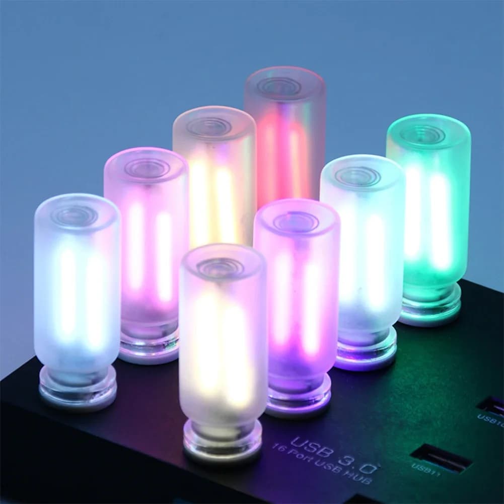 Auto USB Touch Control LED Luce Vetro smerigliato Atmosfera Lampadina Lampada a incandescenza LED Filamento Camera da letto Decorazione notturna
