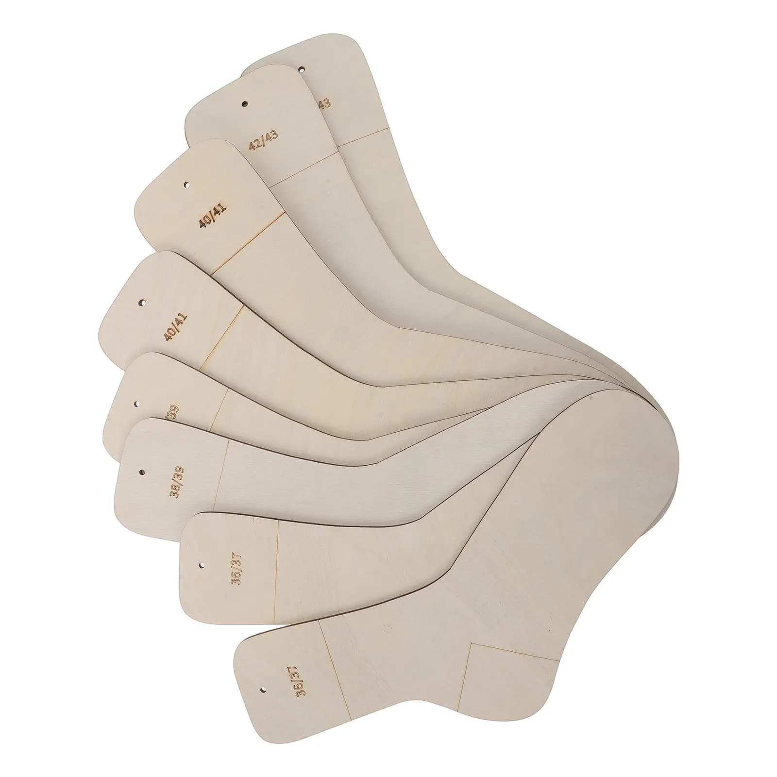 Set di 8 Bloccatori per Calze in Legno, Strumenti per Maglieria, Righelli Stiratori, Espositori per Calze all'Uncinetto