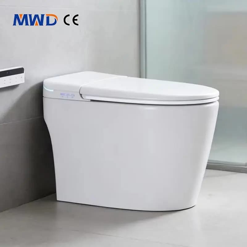 WC Intelligente Airow MWD con Scarico a Sifone, Serbatoio, Sedile Riscaldato, Comoda Automatica Monoblocco con Telecomando