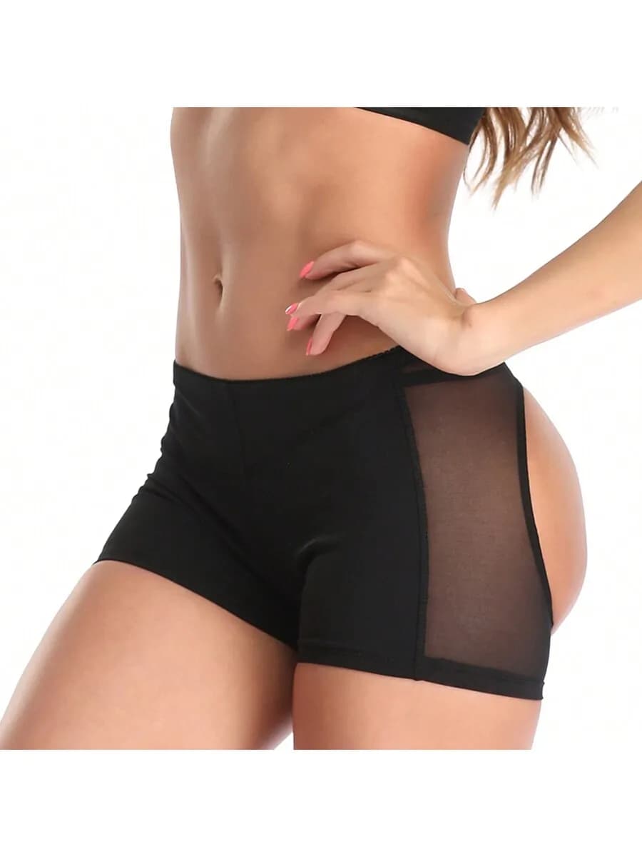 Pantaloncini Modellanti Senza Cuciture con Effetto Push-Up per Donna