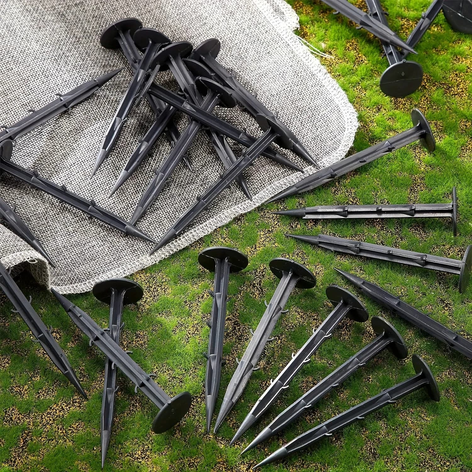 10Pcs Fixed Tent Garden Supply Camping Cover Cloth Securing Stakes Fixed Garden Pegs Plastic Ground Nails Fixing Landscape