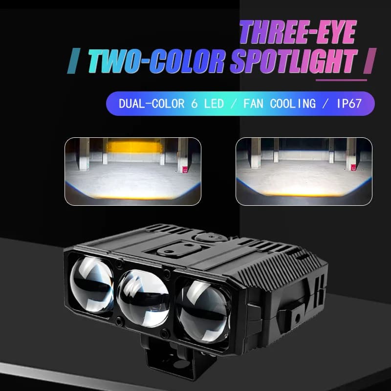 Faro da Lavoro Impermeabile IP66 Super Luminoso 170W Mini Proiettore Luce LED per Auto Luce Ausiliaria Esterna per Auto SUV Moto