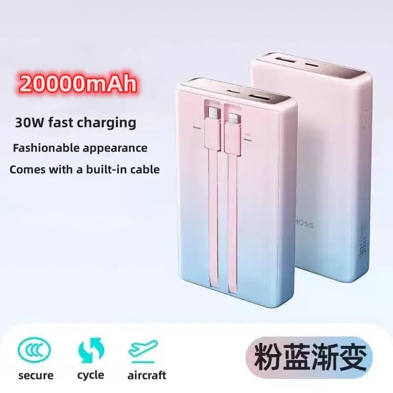100%original 20000mAh for ROMOSS 22.5W Super Fast Charging Portable Power Source Fashion Gradient High-capacity Power Bank