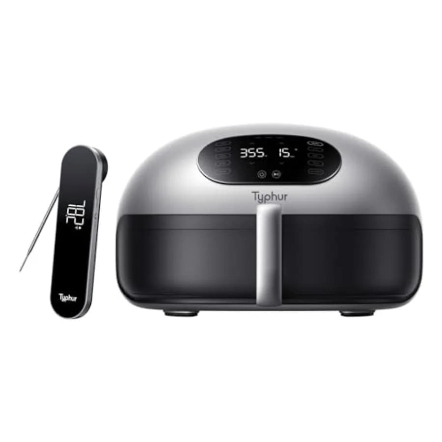 InstaProbe Core gratuito con acquisto della friggitrice ad aria Dome 2, in acciaio inossidabile, nero, con controllo preciso della temperatura