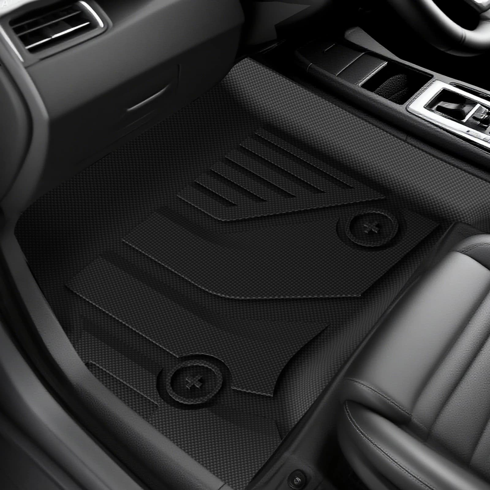 3Pcs/Set Car Floor Mats Compatible for Silverado 1500 2014-2019 All-Weather Automotive Floor Mats Waterproof Heavy Duty Car Mats Flexible Floor Liners