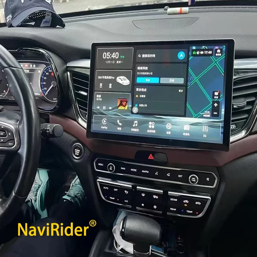 For GAC Trumpchi Android 14 Auto GPS Navigation Car Radio Multimedia Video Player 2 Din Carplay QLED 2K Screen Stereo Head Unit