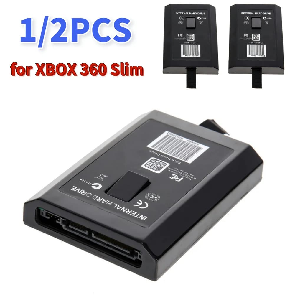 1/2PCS HDD Custodia interna per XBOX 360 Slim 20GB 250GB HDD Hard Disk Drive Box Accessori di gioco di ricambio per XBOX 360 Slim