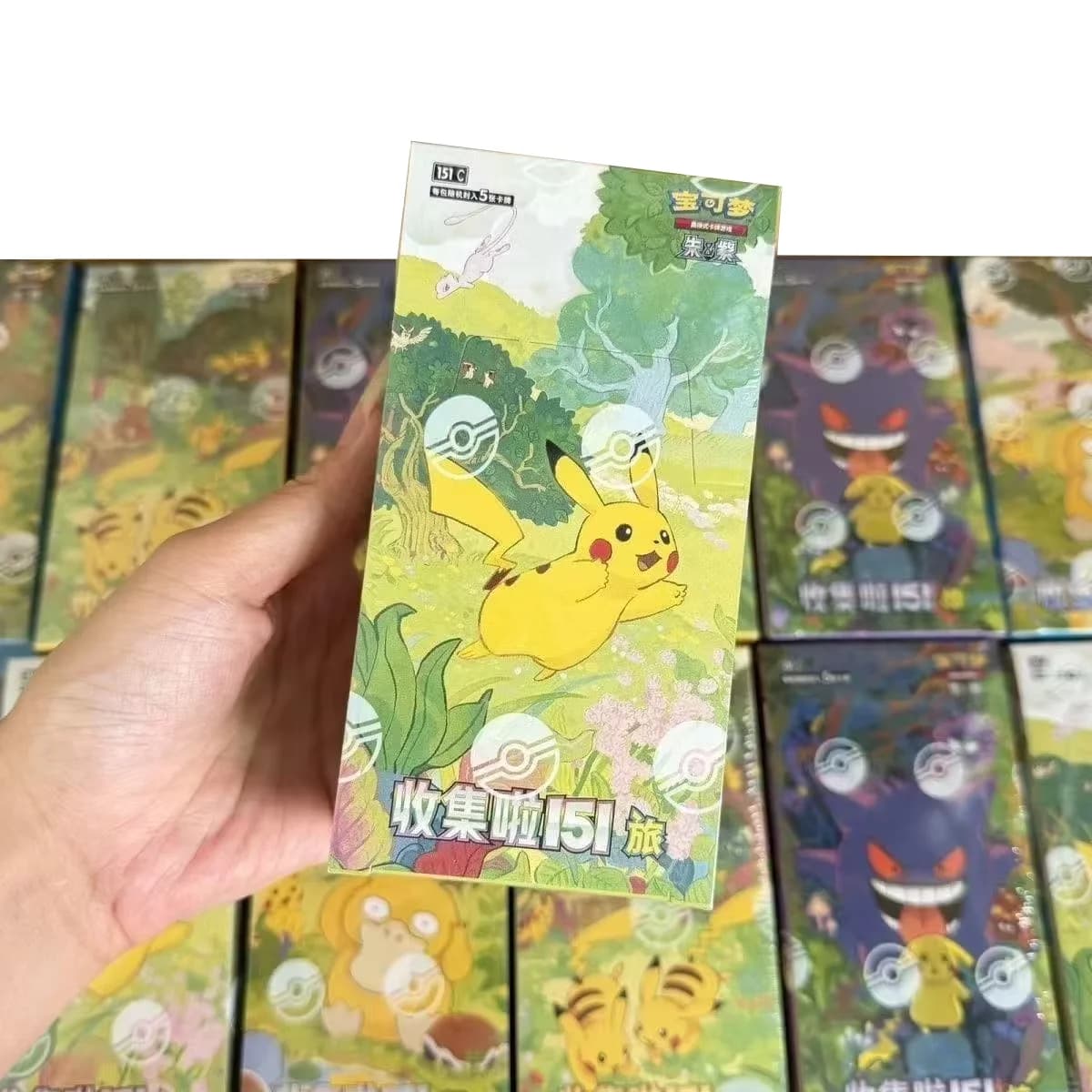 Wholesale Pkm Ptcg Card Simplified Chinese Zhu Zi Collected 151 Change Series Blind Box Card Collectible Game Cards Gift
