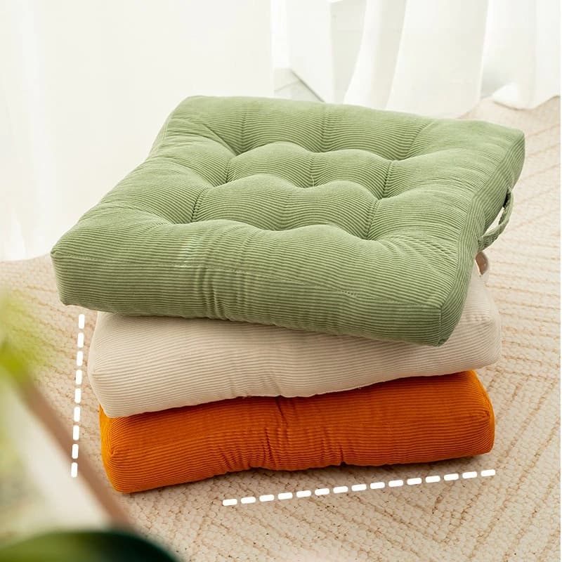 Corduroy winter futon pad thickened chair cushion office sedentary butt meditation meditation