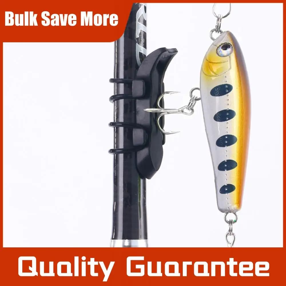 Automatic fishing hook stop with rubber rings, fixed bait equipment, anti-scratch fishing rod accessories