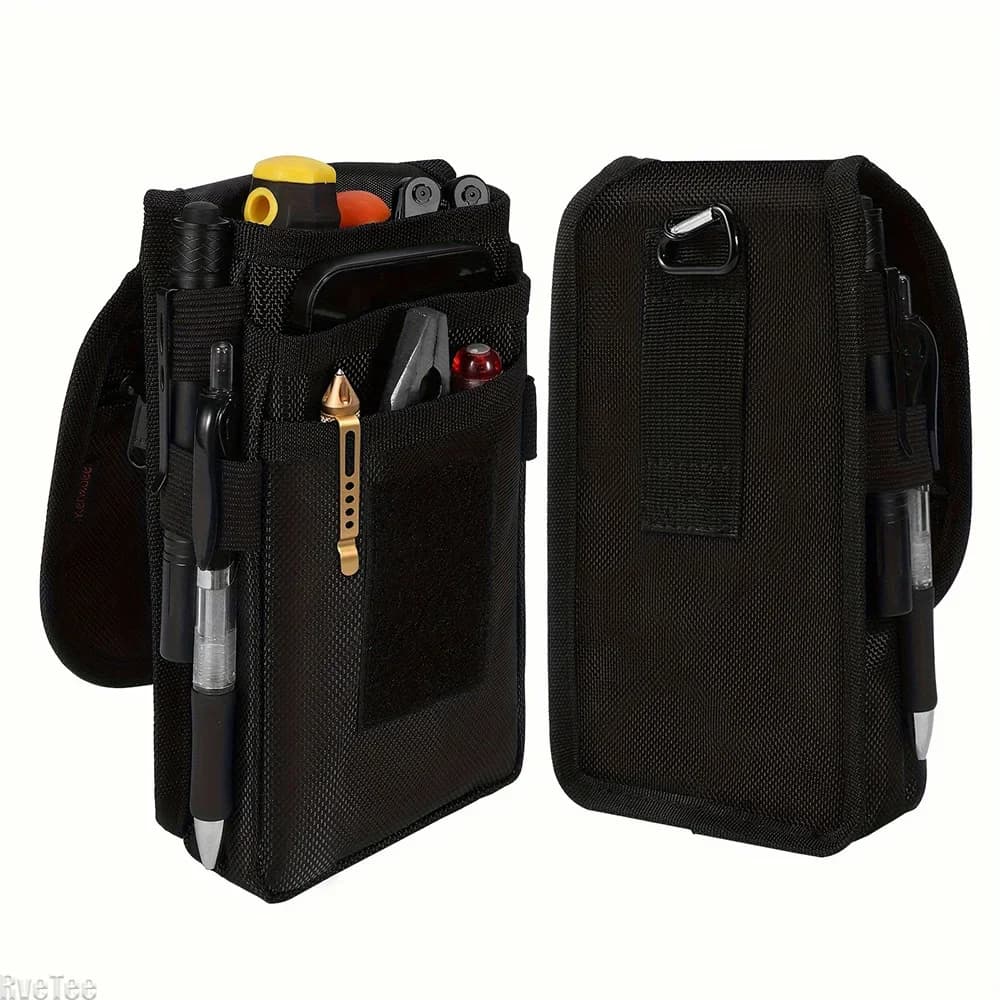 Portable Mini Tool Waist Bag Multiple Pockets Strap Car Accessories Screwdriver Hand Tool Tool Storage Bag Wear Resistant