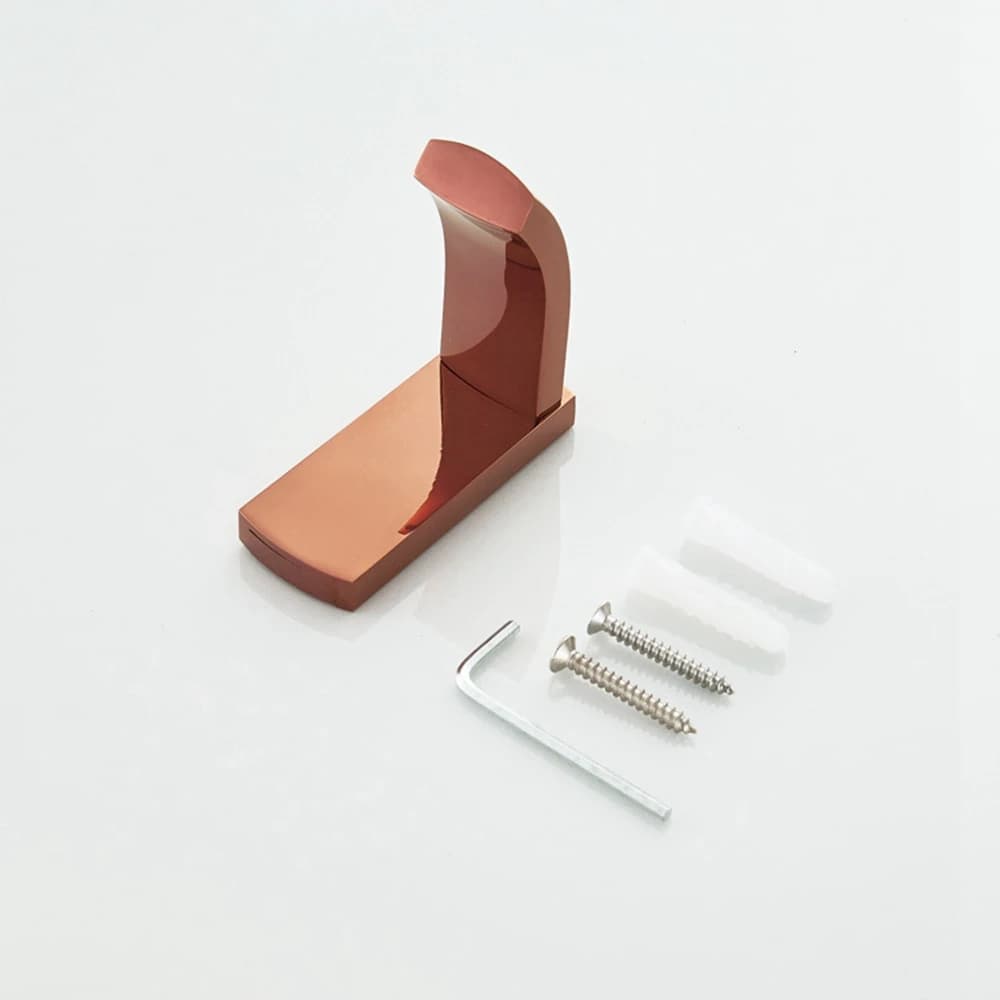 ABJY-2 pieces bathroom towels hooks, towels hooks and rose gold wall copper robe, bathroom clothes hangers and bedroom hooks