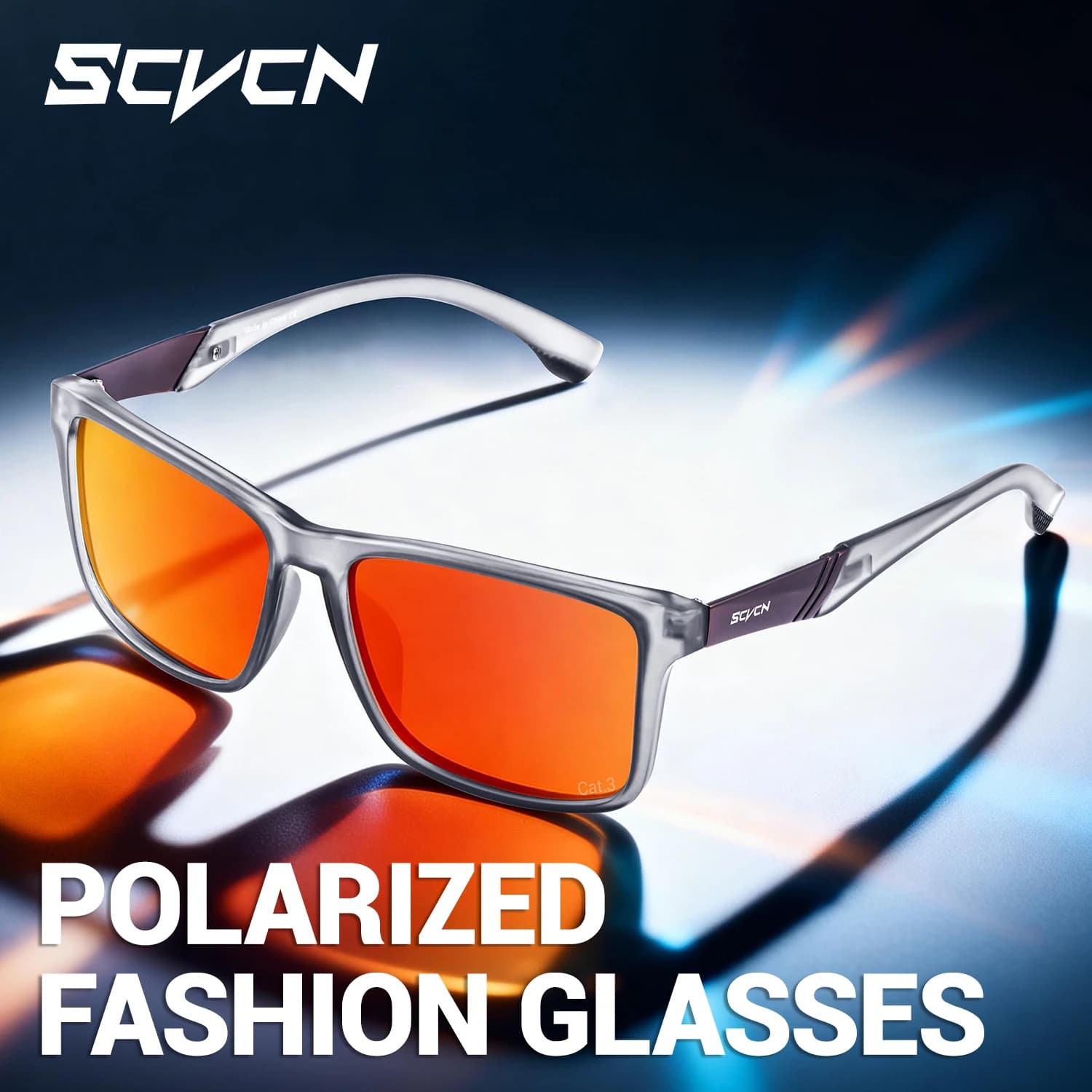 SCVCN Polarized Mountaineering Sunglasses Fishing Driving Eyewear Stylish Running and Sports Sunglasses Cycling Outdoor Glasses