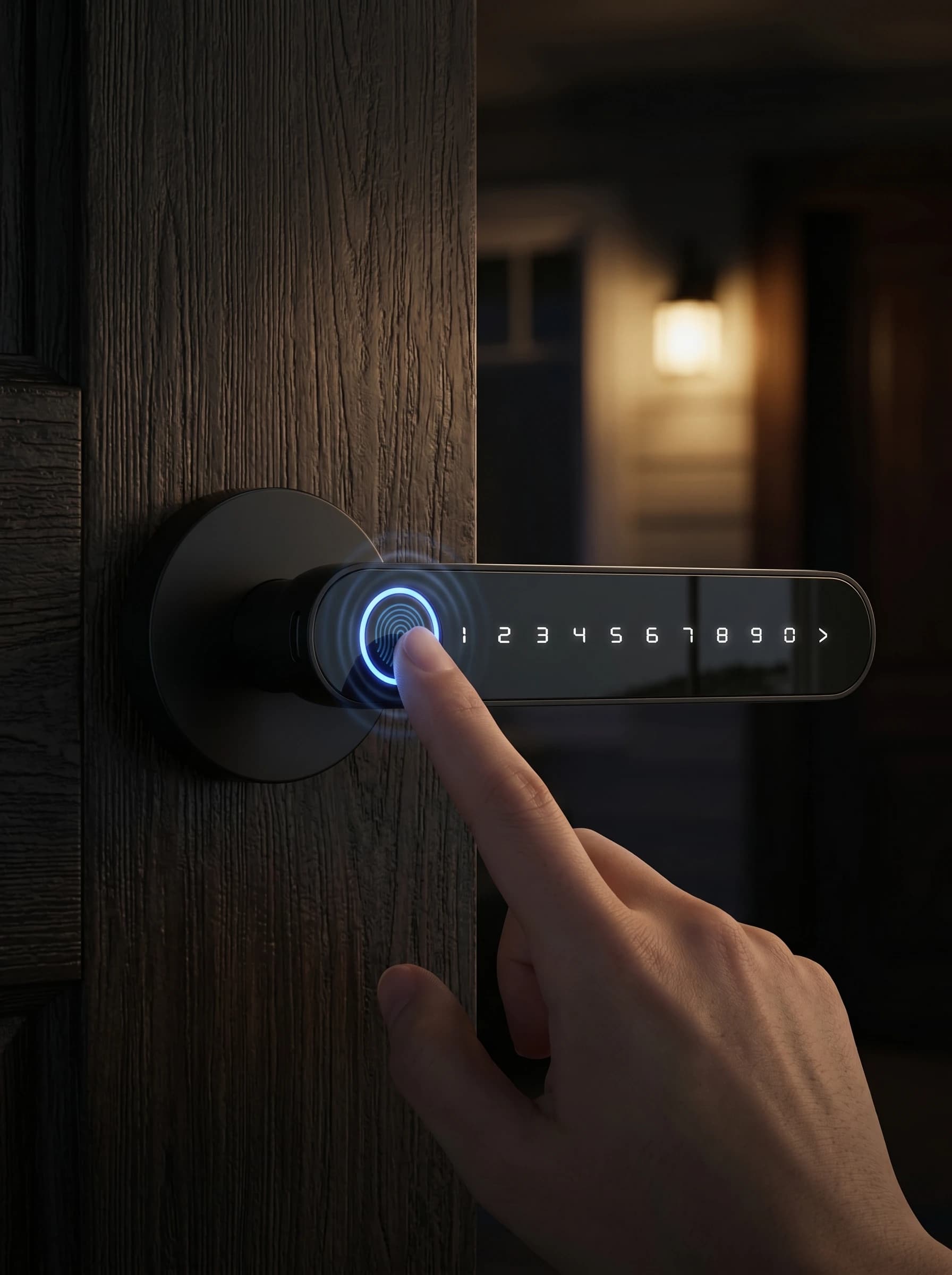 Serratura Intelligente con App TTLOCK, Accesso Remoto Senza Chiave, Blocco con Password, Ricaricabile, Facile Installazione per Casa e Hotel