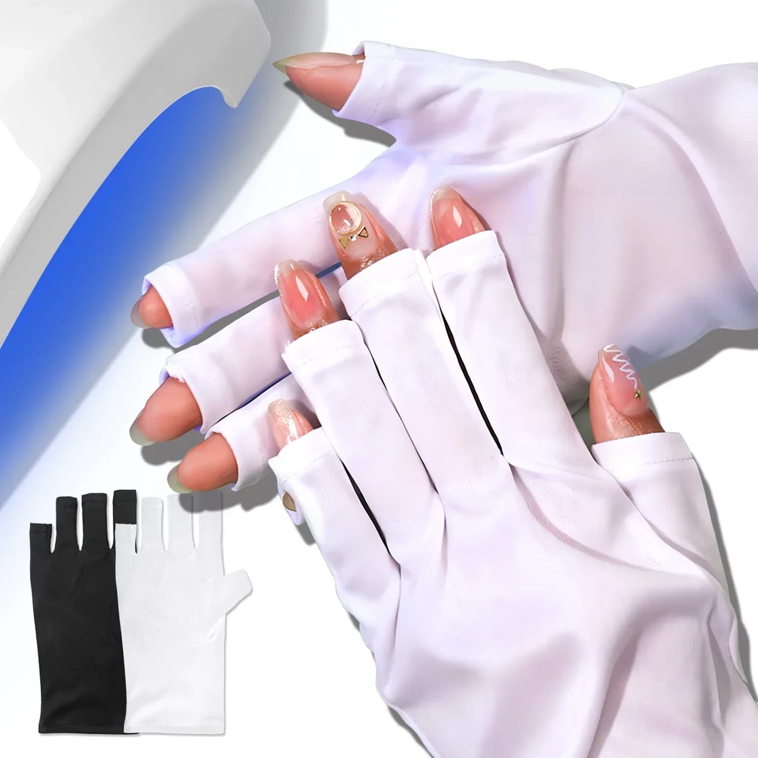 LINMANDA Guanti anti UV Guanti protettivi professionali in gel Lampada per unghie Guanto scudo UV Proteggi guanto per nail art per manicure