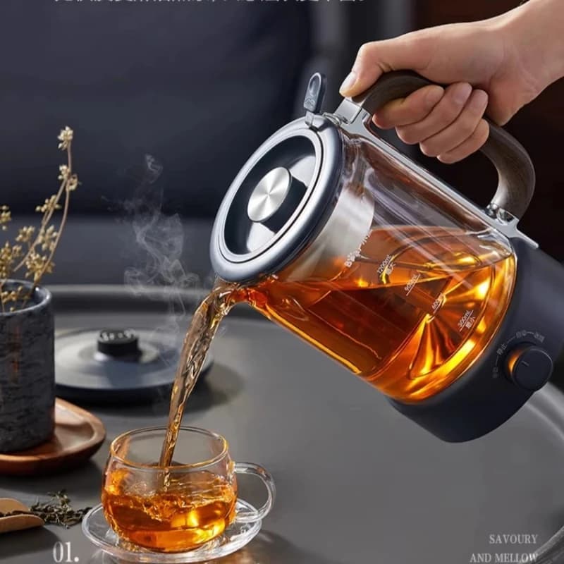 Bear new tea brewer household office automatic steam spray electric tea stove glass teapot thermal insulation health pot