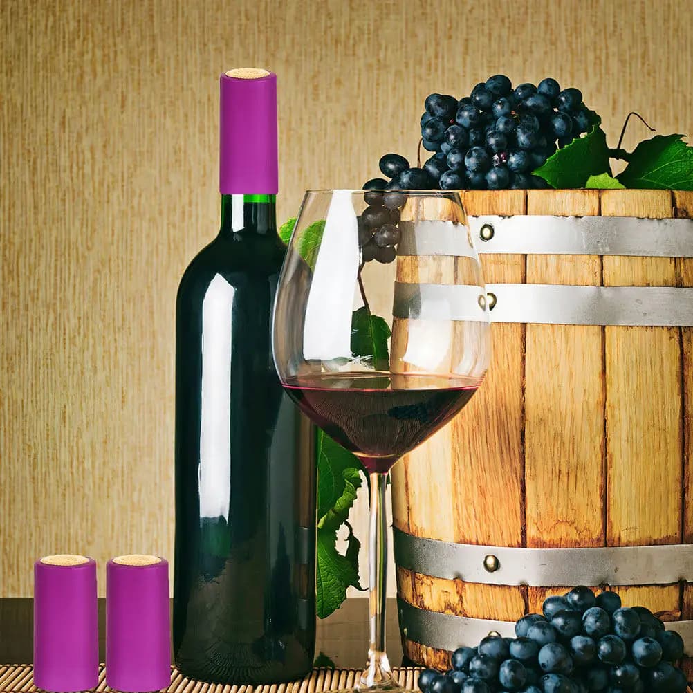 30 Pezzi Capsule Termoretraibili per Bottiglie di Vino, Sigilli Resistenti alla Rottura per Enoteca, Casa, Bar, Cantina
