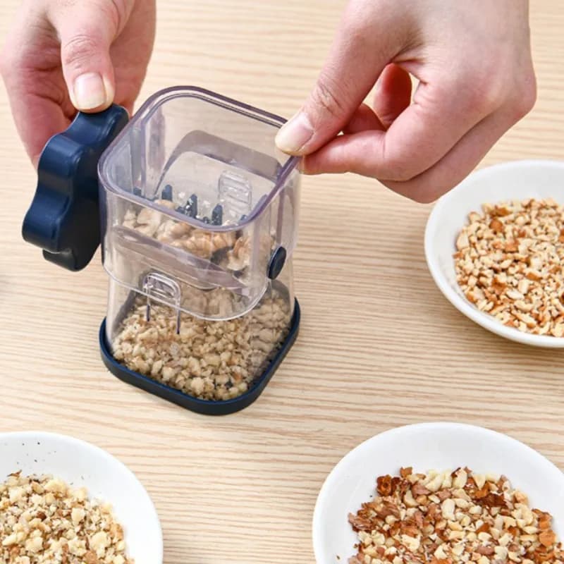 Accessori da Cucina: Tritatutto Manuale per Noci, Schiaccianoci Portatile, Macinino per Frutta Secca, Trituratore per Noci e Cioccolato